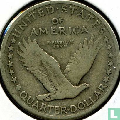 Verenigde Staten ¼ dollar 1917 (type 1 - D) - Afbeelding 2