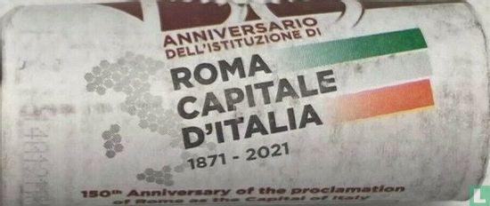 Italy 2 euro 2021 (roll) "150th anniversary Proclamation of Rome as the Capital of Italy" - Image 2