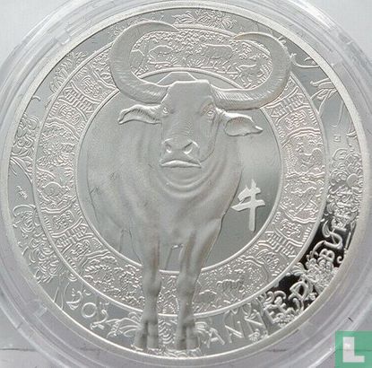 France 10 euro 2021 (PROOF) "Year of the buffalo" - Image 1