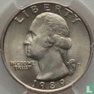 Verenigde Staten ¼ dollar 1989 (D) - Afbeelding 1