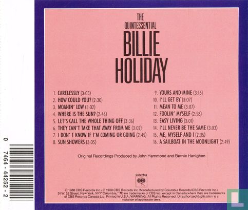 The Quintessential Billie Holiday Volume 4 (1937) - Afbeelding 2