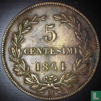 San Marino 5 centesimi 1864 - Image 1