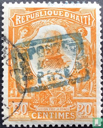 Pierre Nord Alexis, with overprint