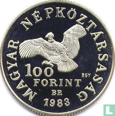 Hongrie 100 forint 1983 (BE) "200th anniversary Birth of Simón Bolívar" - Image 1