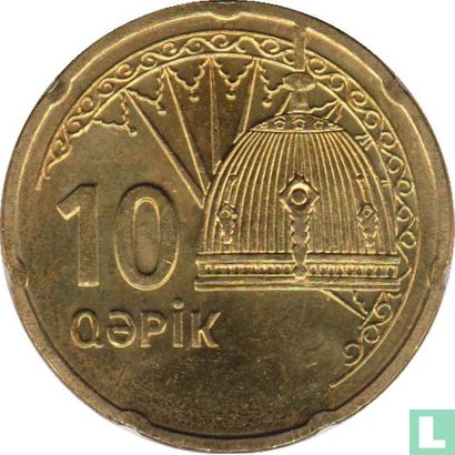 Azerbaijan 10 qapik ND (2006) - Image 1
