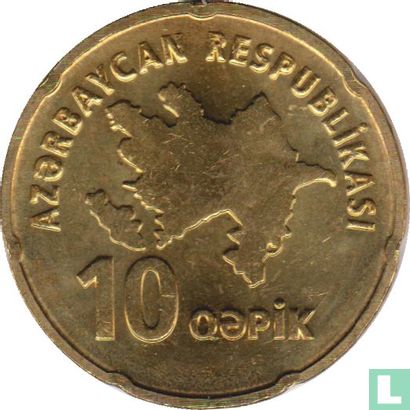 Azerbaijan 10 qapik ND (2006) - Image 2