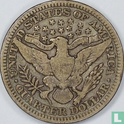 États-Unis ¼ dollar 1913 (sans lettre) - Image 2