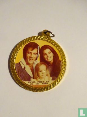 Medaillon  Elvis Presley + Elvis en familie - Afbeelding 2