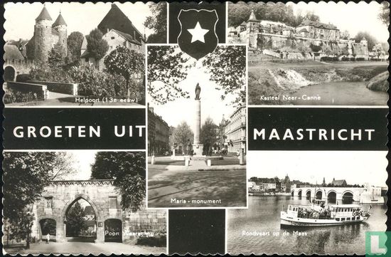 Maastricht 5 stadsgezichten meerluik - Afbeelding 1