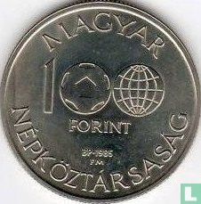 Hungary 100 forint 1985 "1986 Football World Cup in Mexico - Native Mexican artifacts" - Image 1