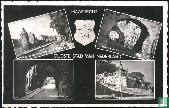 Maastricht 4 stadsgezichten meerluik - Bild 1