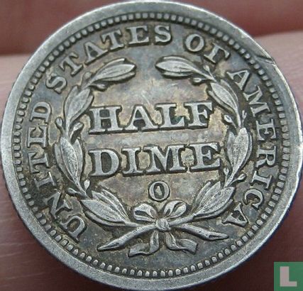 États-Unis ½ dime 1855 (O) - Image 2