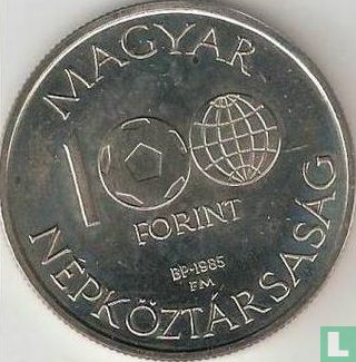 Hungary 100 forint 1985 "1986 Football World Cup in Mexico - Map of Mexico" - Image 1