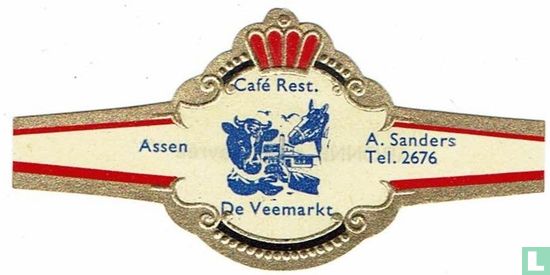 Café Rest. De Veemarkt - Assen - A. Sanders Tel. 2676 - Afbeelding 1