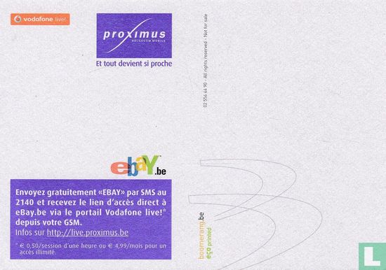 4105a - Proximus / Vodafone / ebay.be "Un stylo pour..." - Afbeelding 2
