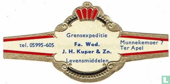 Grensexpeditie Fa. Wed. J.H. Kuper & Zn. Levensmiddelen - tel. 05995-605 - Munnekemoer 7 Ter Apel - Afbeelding 1
