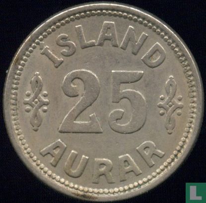 Islande 25 aurar 1937 (type 2) - Image 2