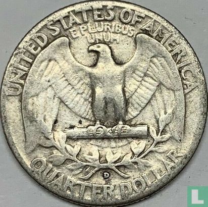États-Unis ¼ dollar 1943 (D) - Image 2