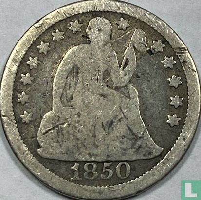 United States 1 dime 1850 (without letter) - Image 1