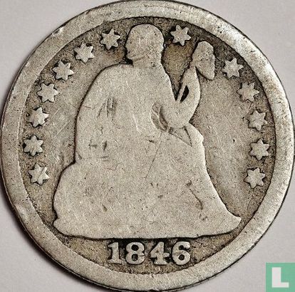 United States 1 dime 1846 - Image 1