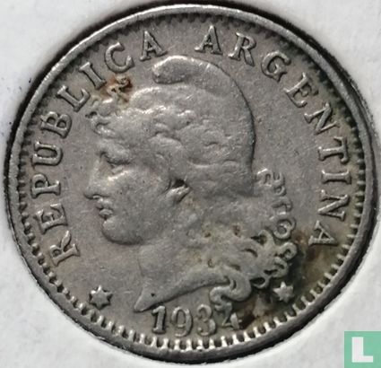 Argentine 5 centavos 1934 - Image 1