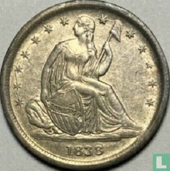 États-Unis 1 dime 1838 (sans lettre - type 1) - Image 1