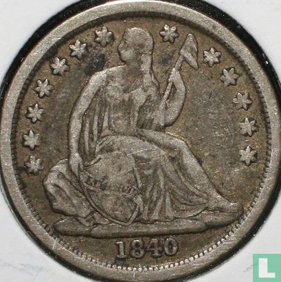 United States 1 dime 1840 (O) - Image 1