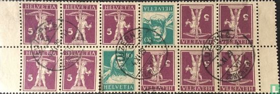 Stamps with changed Colours