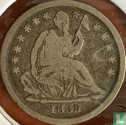United States ½ dime 1839 (normal O) - Image 1