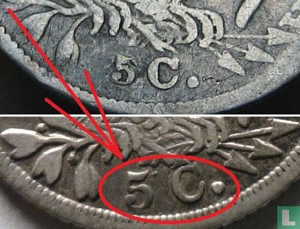 États-Unis ½ dime 1837 (Liberty Cap - grand 5C.) - Image 3