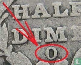 États-Unis ½ dime 1838 (O) - Image 3