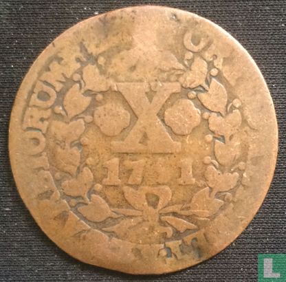 Portugal 10 réis 1751 - Afbeelding 1