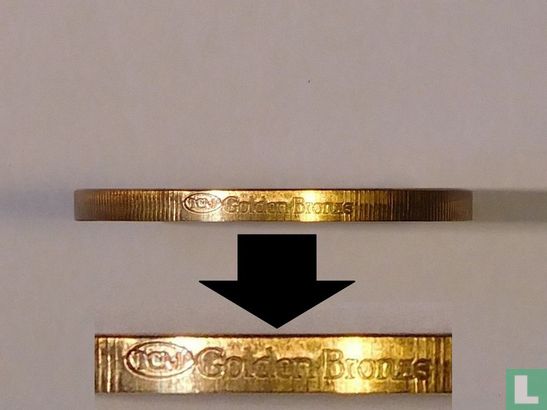 Sealand 2-1/2 Dollars 1994 (Golden Bronze - Proof) - Image 3