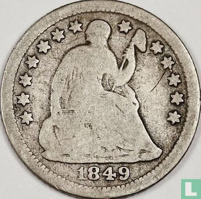 United States ½ dime 1849 (O) - Image 1