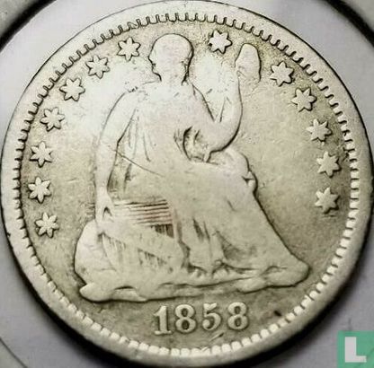 United States ½ dime 1858 (O) - Image 1