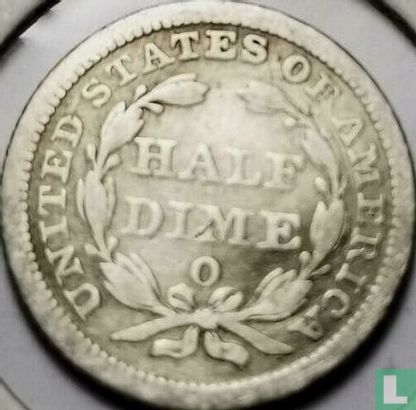 United States ½ dime 1858 (O) - Image 2