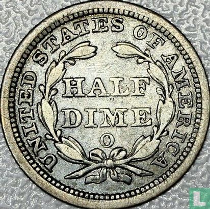 United States ½ dime 1857 (O) - Image 2