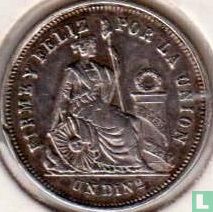 Pérou 1 dinero 1864 (1er type) - Image 2