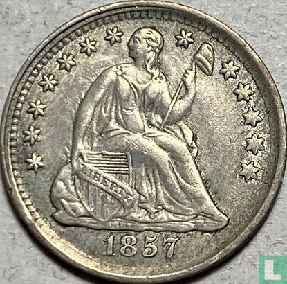 United States ½ dime 1857 (without letter) - Image 1