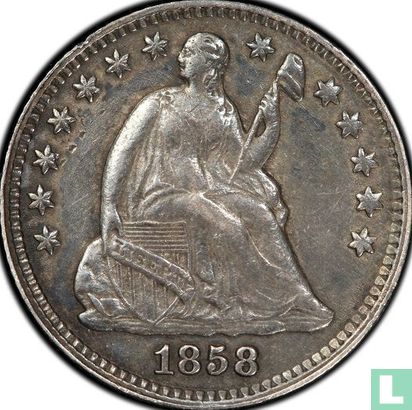 United States ½ dime 1858 (without letter - type 3) - Image 1