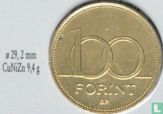 Ungarn 100 Forint 1998 (Kupfer-Nickel-Zink) - Bild 3