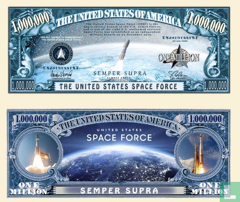 US SPACE FORCE - SEMPER SUPRA - BANKNOTE