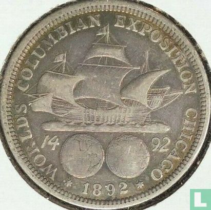 États-Unis ½ dollar 1892 "Columbian Exposition" - Image 1