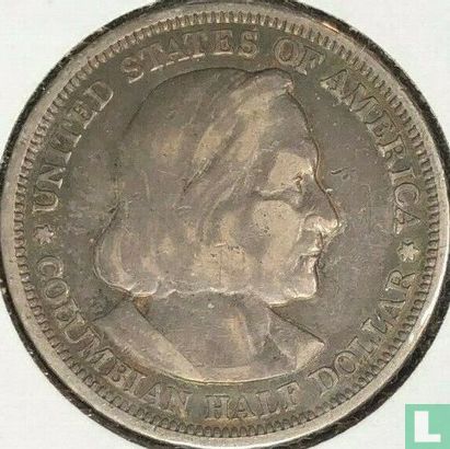 États-Unis ½ dollar 1892 "Columbian Exposition" - Image 2