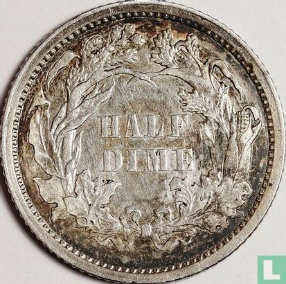 États-Unis ½ dime 1861 - Image 2