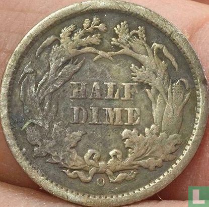États-Unis ½ dime 1860 (O) - Image 2