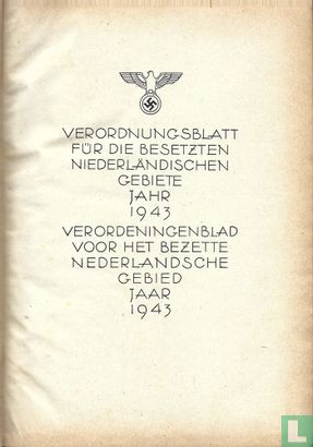 Verordnungsblatt fur die besetzen Niederlandische gebiete 1943 - Bild 3