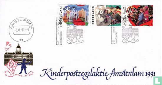Children's stamp action Amsterdam 1991