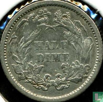 États-Unis ½ dime 1860 (sans lettre) - Image 2