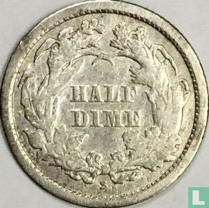 États-Unis ½ dime 1863 (S) - Image 2